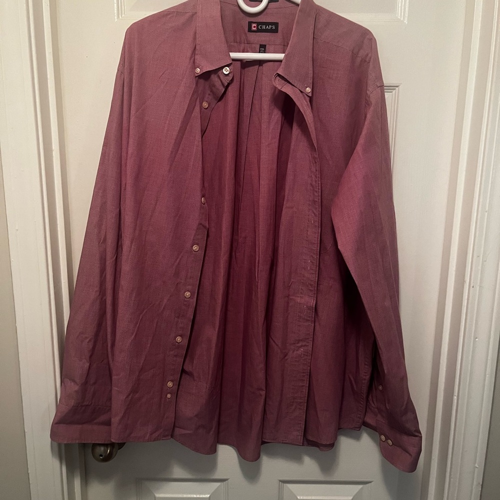 Chaps Men's Dress Shirt in Mauve